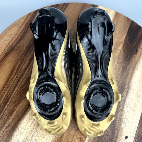 Nike Vapor Speed 3 Men's Size 8 Black Gold Football Cleats FB3303-003 NEW - Picture 6 of 7